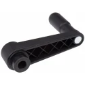 Elesa Polyamide Crank Handle 100 mm Radius, Glass Reinforced Polymer, Steel Insert 44313