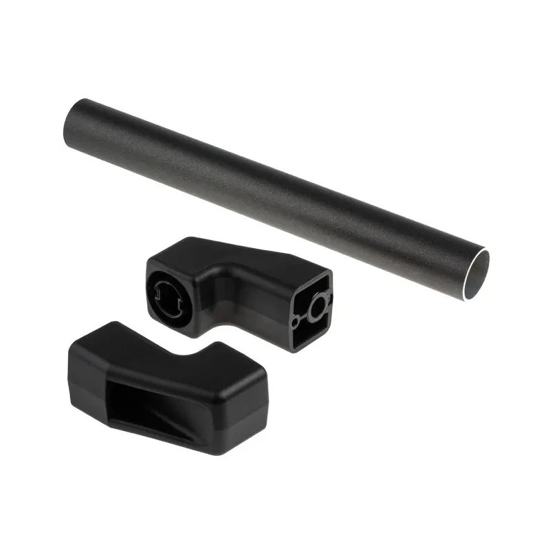 Elesa Matt Black Aluminium Arch Handle, 324 mm Length, 78 mm Height, 38 mm Width, Model 37701