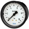 WIKA 63 mm G 1/4 Threaded Pressure Gauge, 1 Bar, Plastic Case, Back Entry, Model 9083901