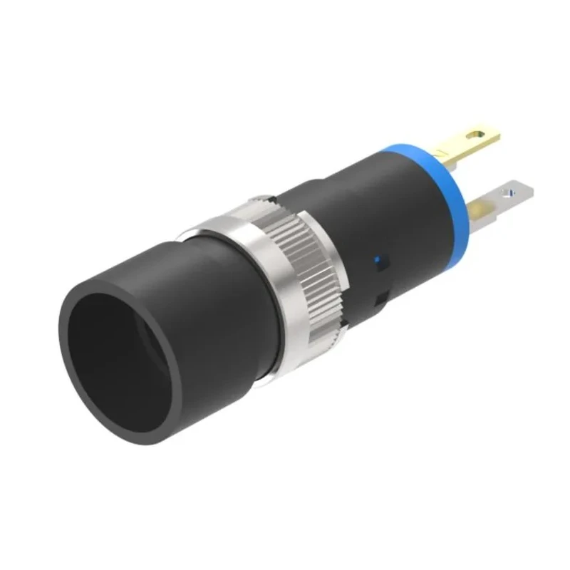 EAO Series 18 Push Button Switch 8mm Cutout SPST-NO Gold Contacts Panel Mount 18-137.035