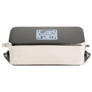 Schaffner EMI Filter, 10 A, 250V AC/DC, 400Hz, Chassis Mount, Fast-On, Single Phase FN2070