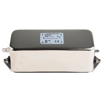 Schaffner EMI Filter, 10 A, 250V AC/DC, 400Hz, Chassis Mount, Fast-On, Single Phase FN2070