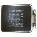 Schaffner Chassis Mount EMI Filter 16A, 250V AC/DC, 400Hz, 3 Phase, Fast-On Terminal FN2080