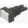 APEM Modular Switch Body Rectangular Momentary Flush IP65, Black, for A01 Series A0102Y