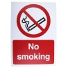RS PRO Plastic No Smoking Prohibition Sign English, 200 x 150 mm, Pack of 5 863-003