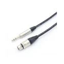Van Damme 6.35 mm Stereo Jack to Female XLR Connector XLR Cable, Black, 5 m 101034301