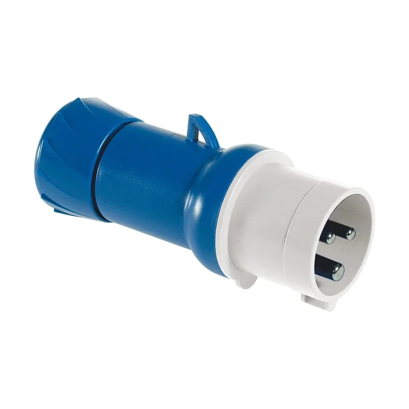 Schneider Electric Mureva Cable Mount Closure Plug 2P+PE, 16A, 200/250V, IP44, Grey, Straight, 