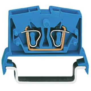 WAGO Feed Through Terminal Block, Blue, 2.5mm², 1-Level, Cage Clamp, 24A, 800V, 264 Series 264-714