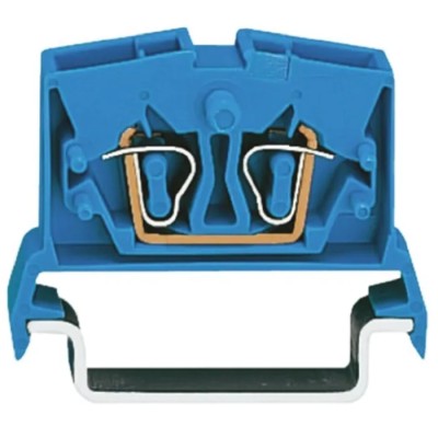 WAGO Feed Through Terminal Block, Blue, 2.5mm², 1-Level, Cage Clamp, 24A, 800V, 264 Series 264-714