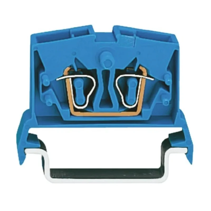 WAGO Feed Through Terminal Block, Blue, 2.5mm², 1-Level, Cage Clamp, 24A, 800V, 264 Series 264-714