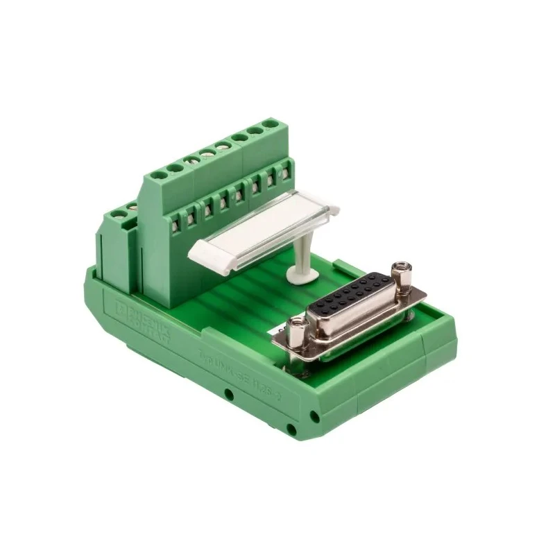 Phoenix Contact FLKM-D15 SUB/B Series 15-Contact Female Interface Module, D-Sub Connector, DIN Rail, 2.5A 2281199