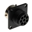 ITT Cannon Circular Connector 8 Contacts, Flange, Plug, Female, IP40 UTG0128S