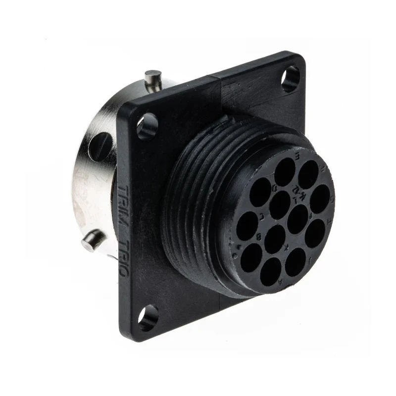 ITT Cannon Circular Connector 12 Contacts, Flange, Female, Plug, IP65, UTG Series UTG01412S