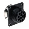 ITT Cannon Circular Connector 12 Contacts, Flange, Female, Plug, IP65, UTG Series UTG01412S