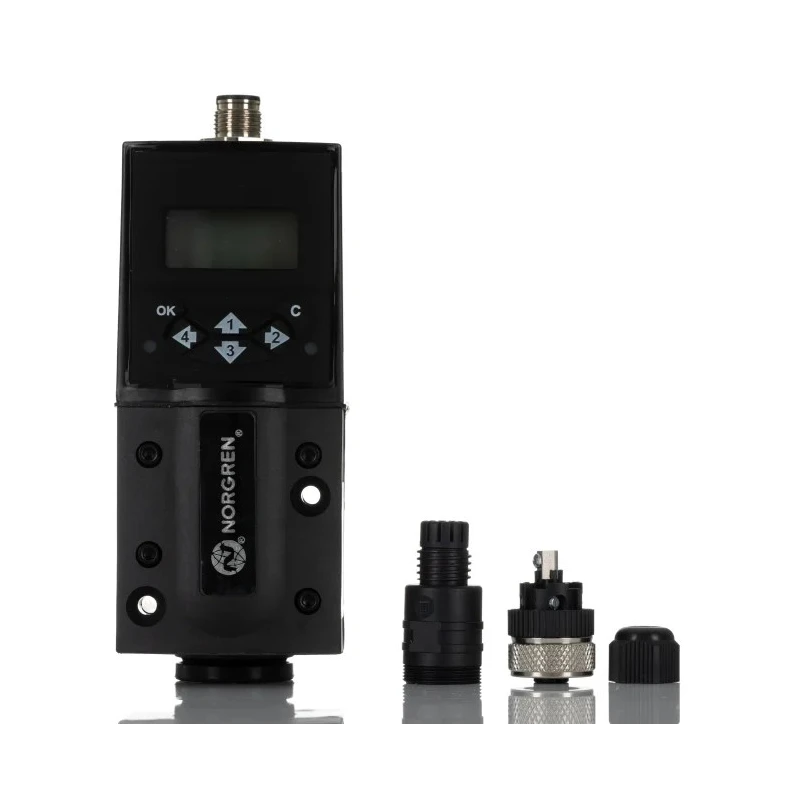 Norgren Proportional Control Valve, Pilot/Spring Actuation, Aluminium Body, 24V, 1/4 inch, 3 Ports, 10 bar, VP50 Series 