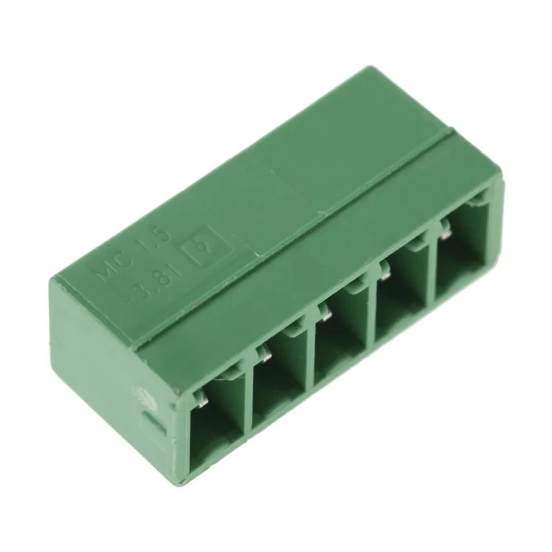 Phoenix Contact MC 1.5/5-G-3.81 Series Pluggable Terminal Block, 5-Contact, 3.81 mm Pitch, 1 Row, Male, 8A, 300V 1803303