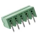 Phoenix Contact MC 1.5/5-G-3.81 Series Pluggable Terminal Block, 5-Contact, 3.81 mm Pitch, 1 Row, Male, 8A, 300V 1803303