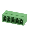 Phoenix Contact MC 1.5/5-G-3.81 Series Pluggable Terminal Block, 5-Contact, 3.81 mm Pitch, 1 Row, Male, 8A, 300V 1803303