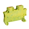 Phoenix Contact PTV Series Earth Terminal Block, Yellow/Green, 0.2–6 mm², 1-Level, Push-In, IECEx ATEX, 1088730