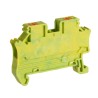 Phoenix Contact PTV Series Earth Terminal Block, Yellow/Green, 0.2 - 6 mm², 1-Level, Push-In, IECEx ATEX, 1088730