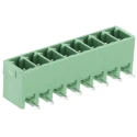 Phoenix Contact MC 1.5/ 8-G-3.81 Series Pluggable Terminal Block, 8-Contact, 3.81 mm Pitch, Right Angle, 1803332