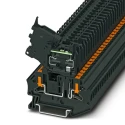 Phoenix Contact PTV Series Fuse Modular Terminal Block, Black, 0.2–6 mm², 1-Level, Push-in, 24V, 6.3A 1088743