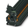 Phoenix Contact PTV Series Fuse Modular Terminal Block, Black, 0.2 - 6 mm², 1-Level, Push-in, 24V, 6.3A 1088743