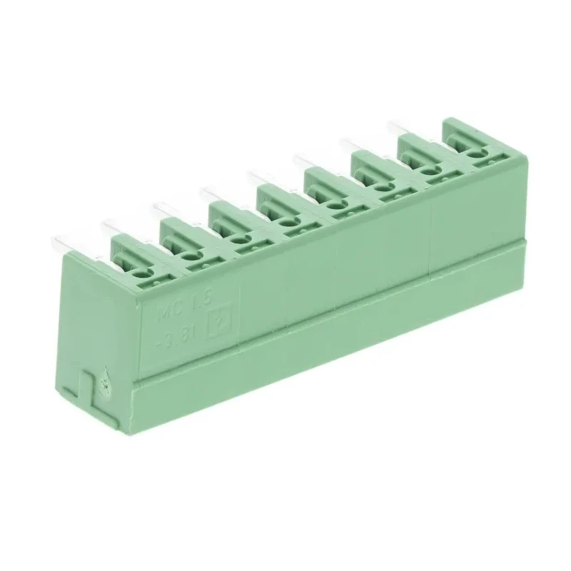 Phoenix Contact MC 1.5/ 8-G-3.81 Series Pluggable Terminal Block, 8-Contact, 3.81 mm Pitch, Right Angle, 1803332