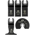 CK Multitool Blade Set, 5 Pieces, Compatible with Bosch Multi X, Dremel Multi Max, Fein, Milwaukee, Craftsman, Ridgid T0870