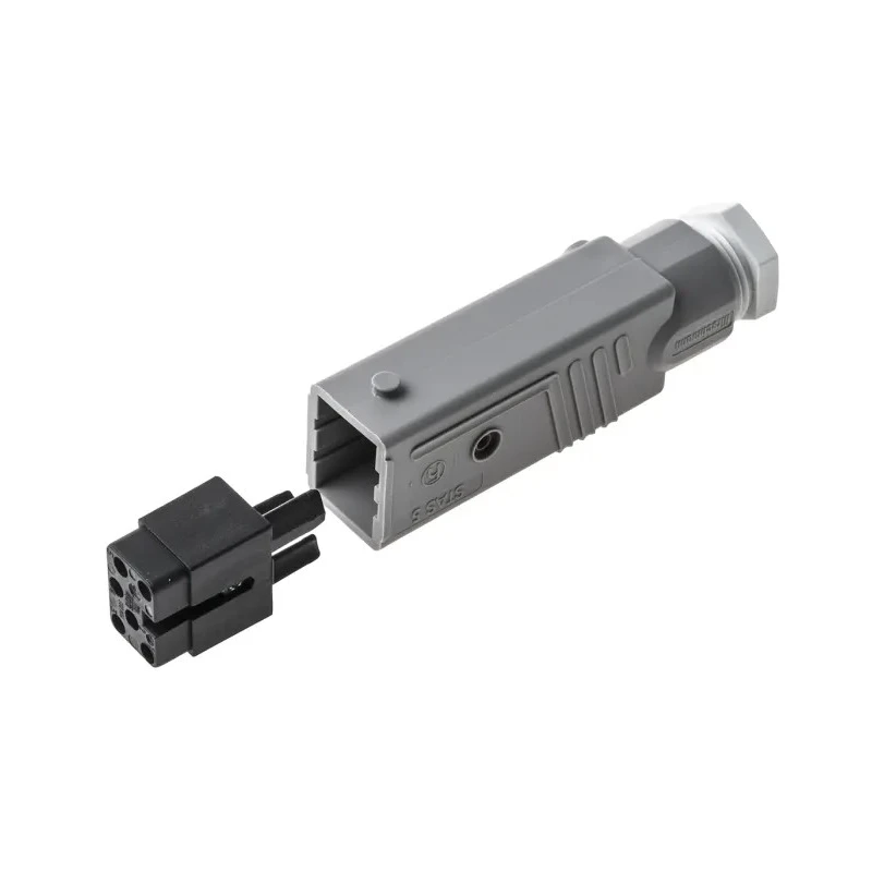 Hirschmann ST IP54 White Cable Mount 5P+PE Straight Industrial Power Connector 10A 250V 400V 