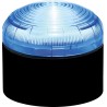 RS PRO Blue Beacon 12V AC/DC, 24V AC/DC, Flashing/Steady, LED Bulb, Polycarbonate IP66