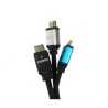 NewLink 8K 120 Hz HDMI Cable, 1 m, Male HDMI to Male HDMI, HDMI V2.1, Black CDLHDUT8K-01SLV