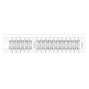 Amphenol Communications Solutions Vertical Edge Connector, Male, Through Hole, 64 Contacts, 1 mm Pitch 10018784-10201TLF