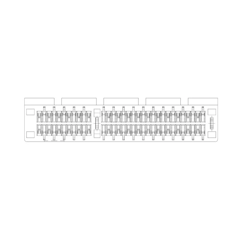 Amphenol Communications Solutions Vertical Edge Connector, Male, Through Hole, 64 Contacts, 1 mm Pitch 10018784-10201TLF