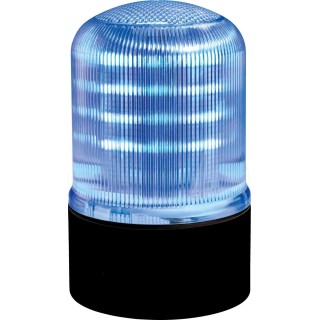 RS PRO Multifunction Blue LED Beacon, Steady/Rotating/Flashing, Polycarbonate, 12V/24V AC/DC, IP66