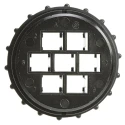 TE Connectivity CPC Series Circular Connector Plug, 7 Contacts, Cable Mount, Male, 32A, 600V, Glass Filled Nylon 206226-1