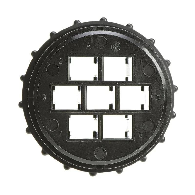 TE Connectivity CPC Series Circular Connector Plug, 7 Contacts, Cable Mount, Male, 32A, 600V, Glass Filled Nylon 206226-1