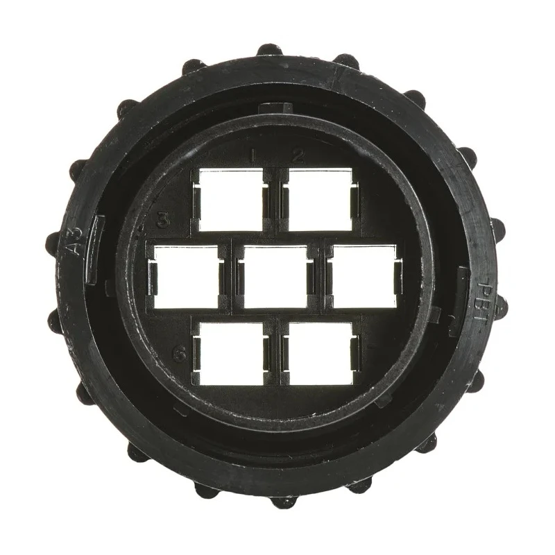 TE Connectivity CPC Series Circular Connector Plug, 7 Contacts, Cable Mount, Male, 32A, 600V, Glass Filled Nylon 206226-1