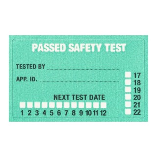 Fluke White Paper Safety Label PASS Label for Appliances, Self-Adhesive, 500 Pcs Pack, PASS 500