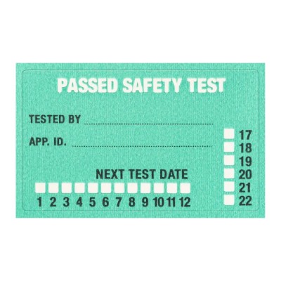Fluke White Paper Safety Label PASS Label for Appliances, Self-Adhesive, 500 Pcs Pack, PASS 500