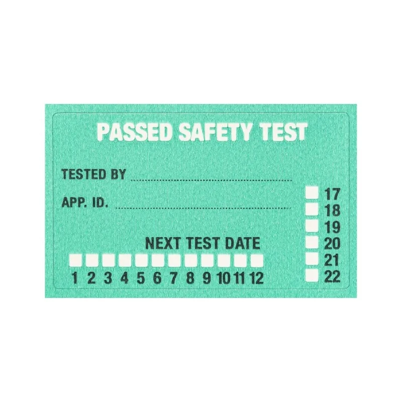 Fluke White Paper Safety Label PASS Label for Appliances, Self-Adhesive, 500 Pcs Pack, PASS 500