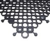 RS PRO Black Anti-Slip Tile Polyvinyl Chloride Interlocking Holes Finish 500 mm x 500 mm x 16 mm 221-7912