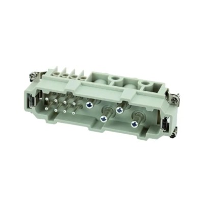 Amphenol Industrial Heavy Duty Power Connector Insert, Male, 12 Contacts, 80A, 400V, Heavy Mate C146 C146 10A012 100 13