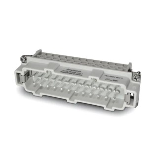 Amphenol Industrial Heavy Duty Power Connector Insert, Male, 16A, 24 Contacts, 500V, Heavy Mate C146 Series C146 10A024 102 1