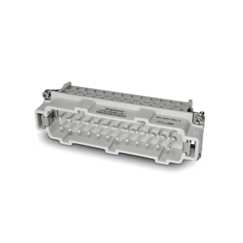 Amphenol Industrial Heavy Duty Power Connector Insert, Male, 16A, 24 Contacts, 500V, Heavy Mate C146 Series C146 10A024 102 1