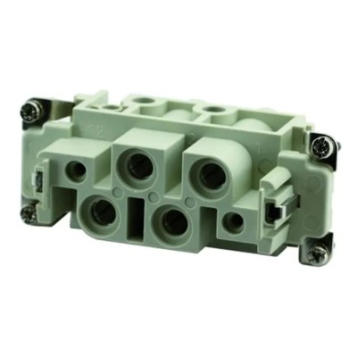 Amphenol Industrial Heavy Duty Power Connector Insert, 80A, Female, 4 Contacts, Heavy Mate C146 Series C146 10B004 100 13