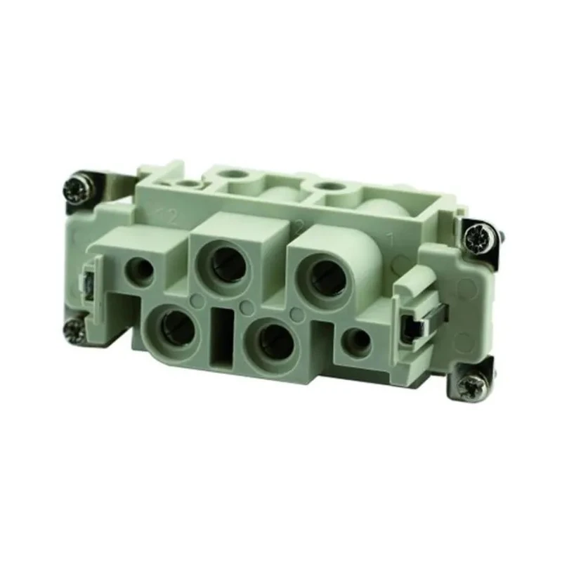 Amphenol Industrial Heavy Duty Power Connector Insert, 80A, Female, 4 Contacts, Heavy Mate C146 Series C146 10B004 100 13