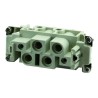 Amphenol Industrial Heavy Duty Power Connector Insert, 80A, Female, 4 Contacts, Heavy Mate C146 Series C146 10B004 100 13