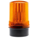 Moflash LED201 Series Amber Beacon, Flashing, Rotating, Steady Modes, Surface Mount, LED Bulb, 24V DC, IP65, 