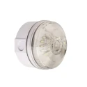 Moflash White LED Beacon, Steady/Flashing Surface Mount, LED195-02WH-05, 280V AC/DC, LED Bulb, IP65